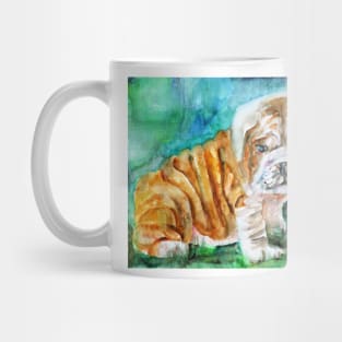 BULLDOG PUPPY  - watercolor portrait Mug